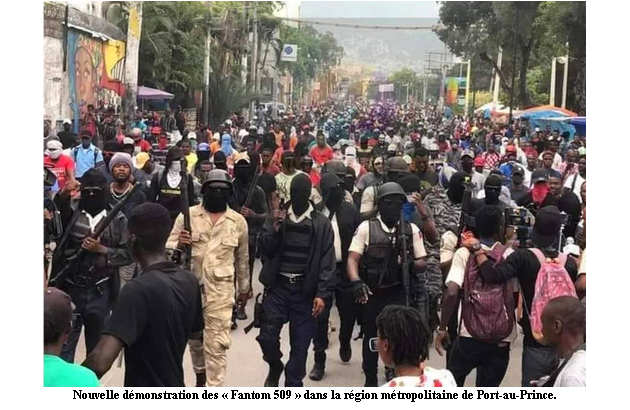 Nouvelle démonstration des « Fantom 509 » dans la région métropolitaine de Port-au-Prince